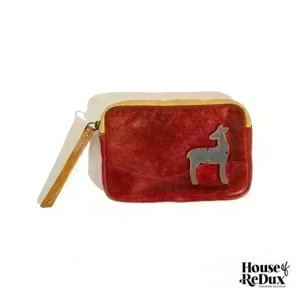 Fossil Leather Zipper Pouch